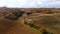 Wonderful Tuscan fields in autumn - beautiful Tuscany Italy