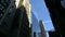 Wonderful upward view of Manhattan Skycrapers