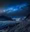 Wonderful Vatnajokull glacier and mountains in Iceland