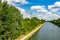 Wonderful view over the Rhine-Herne-Canal in Essen