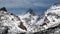 A wonderful view of the snow-capped peaks of the Swiss Alps.