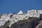 Wonderful Views Of The City Of Fira On Top Of A Mountain On The Island Of Santorini From High Seas. Architecture, Landscapes, Crui