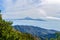 Wonderful views of the island of Tenerife and the Teide from the viewpoint of the Laja in the haze of the summits in La Gomera.