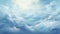 wonderful wallpaper showing hope in the clouds, blue inspired background design