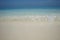 Wonderful white sand beach and ocean with glassy water