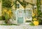 Wonderfull Easter/Spring house with yellow frlowers and grenery