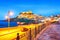 Wonderfull night view of Medieval town of Castelsardo