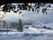 A wonderfully beautiful winter setting with a fresh snow cover in the Swiss Alps and above the Lake Walen or Lake Walenstadt