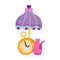 Wonderland, clock lamp teapot cartoon decoration