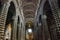 The wonders of the interior of the cathedral of Siena, in Italy