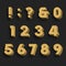 Wood Alphabet Vector Font. Part 3 of 3.
