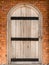 Wood arch door