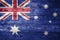 Wood Australian Flag Background