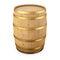 Wood barrel isolated