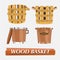 Wood basket -