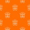 Wood beehive pattern vector orange