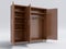 Wood big open cupboard;