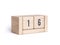 Wood block cube date day calendar