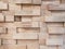 Wood block pattern wall texture background