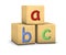 Wood blocks with abc letters