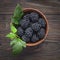 Wood bowl, blueberry, deluxe blackberries, yogurt, sweet blackberries, fresh blackberries, blueberry raspberry, bramble