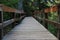 Wood brige, Wooden pier, brige on the cliff