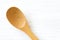 Wood brown spoon