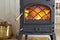 Wood Burning Stove with Fire