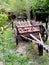 Wood car and old horse car.