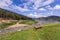 wood chair at Mae Ngad dam in Chiangmai Thailand