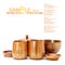 Wood craft cups, bowl, spoons, scoops