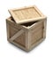 Wood Crate and Lid