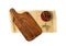 Wood Cutting Board Mockup Isolated, Vintage Chopping Board Background, Empty Cut Desk Top View