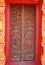 Wood door carved sculpture gold decoration