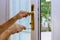 Wood door lock systems security protection for apartment