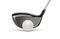 Wood Driver Golf Club and Golf Ball on White Background