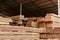 Wood factory stock and lumber board