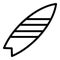 Wood gear sup surfing icon, outline style