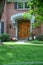 Wood and Glass Entry Door