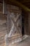 Wood grain antique barndoors and rustic