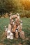 Wood Hand Made Welcome Wedding Decoration. Rustic wedding photo zone.