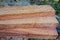 Wood has tiger stripe or curly stripe grain, wood exotic beautiful pattern for crafts