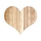 Wood heart shape