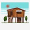 Wood home -