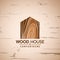 Wood House Furniture logo woodwork, Wooden logo design, Woodworking logo, Logo Designs Vector Illustration Template