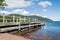 Wood jetty at Loch Ness