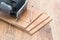 Wood laminate flooring and electric jigsaw