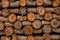 wood log stack pattern