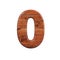 Wood number 0 - 3d wooden plank digit - Suitable for nature, ecology or decoration related subjects
