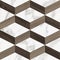 Wood oak 3d tiles texture with white marble elements